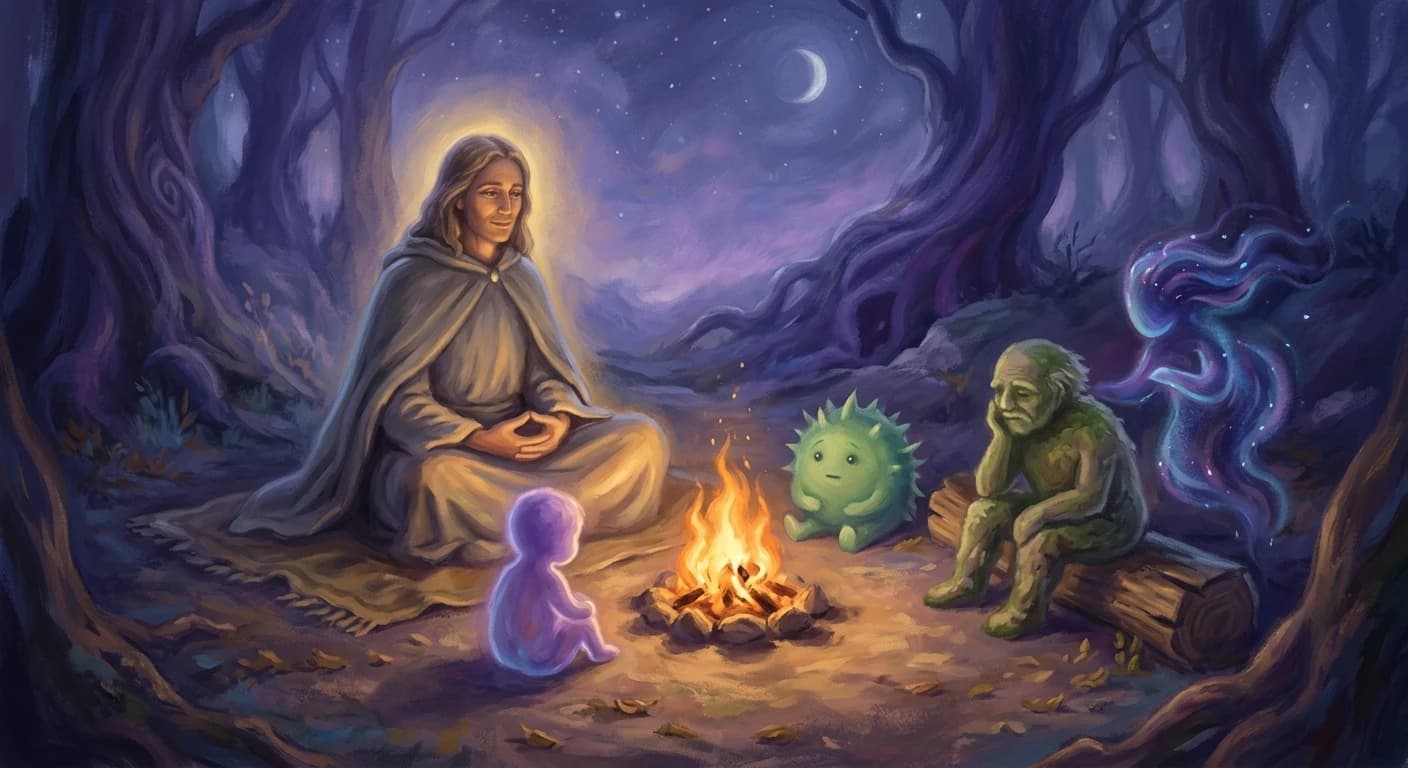 The Listener begins a new role, holding space for the whole inner community.