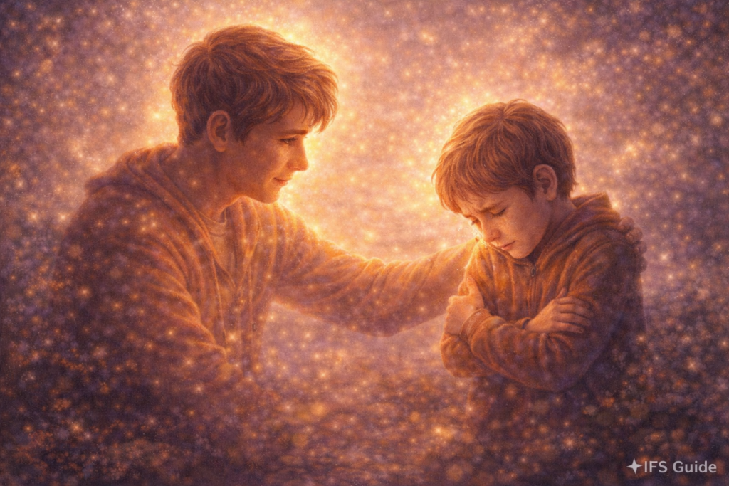 Befriending parts in an Internal Family Systems session