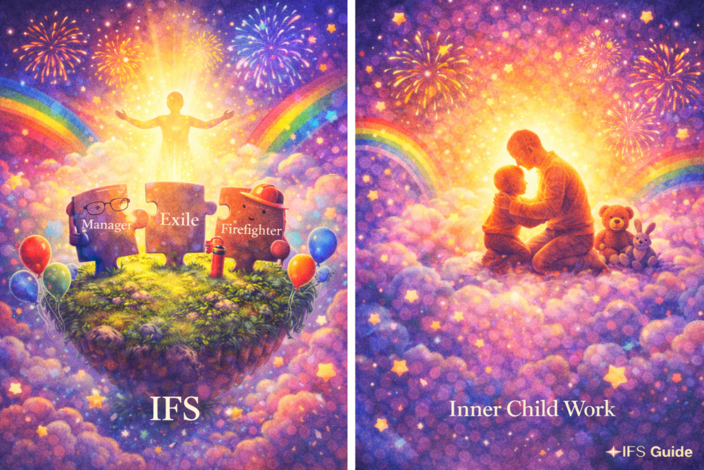 IFS parts-based healing compared with inner child work