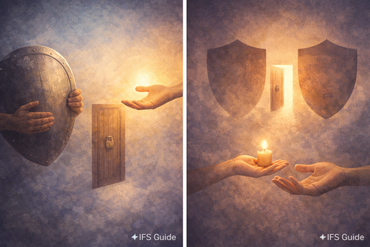 Self energy negotiating with protector parts in Internal Family Systems